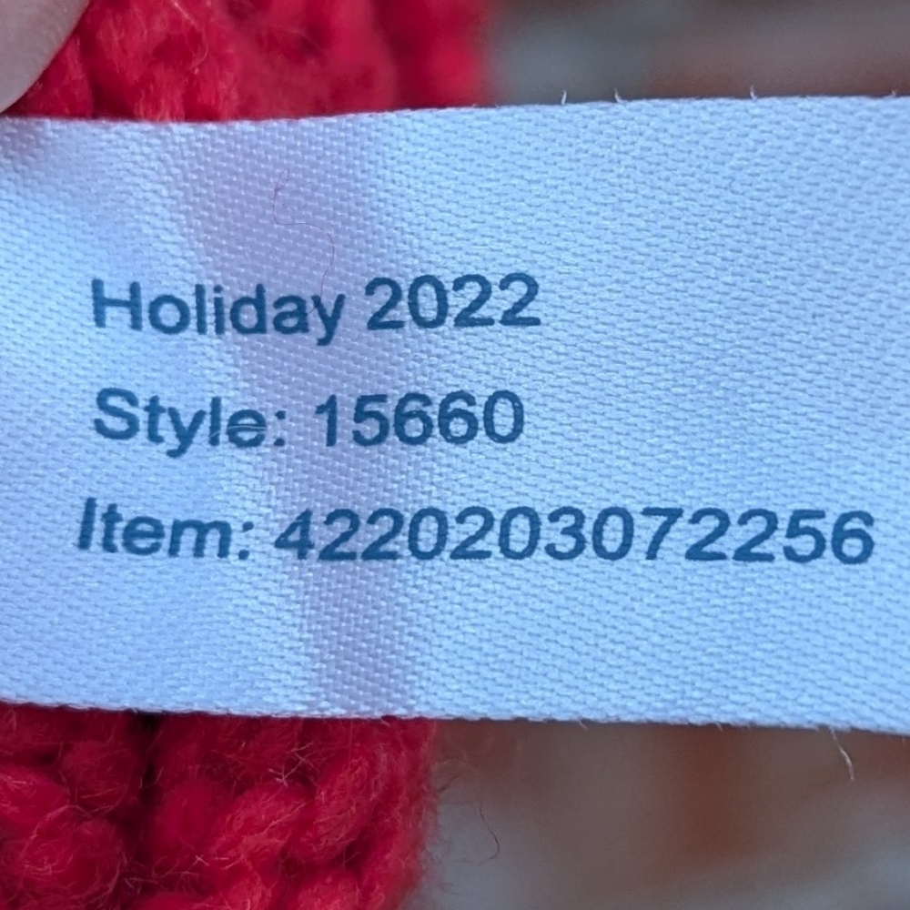 Marine Layer Archive Fair Isle Alpine Sweater Red M Wool Alpaca Blend - Picture 6 of 10